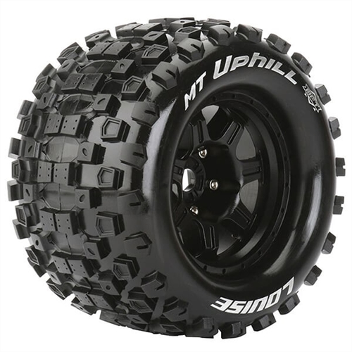 LOUISE RC MT-UPHILL 1/8 SPORT 0" OFFSET HEX 17MM BLACK E-R
